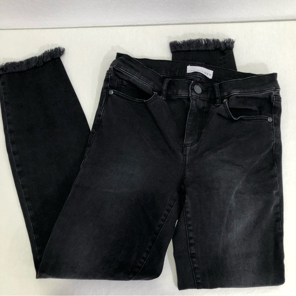 LOFT Black Modern Skinny Jean